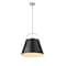 Z-Lite Z-Studio 1 Light Pendant, Matte Black 726P18-MB+BN - alternate 6